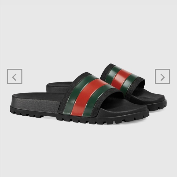 Gucci Rubber Web Slide Sandal - Picture 9 of 12